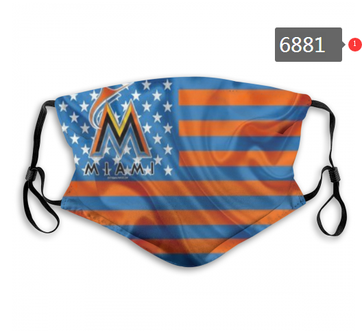 2020 MLB Miami Marlins Dust mask with filter